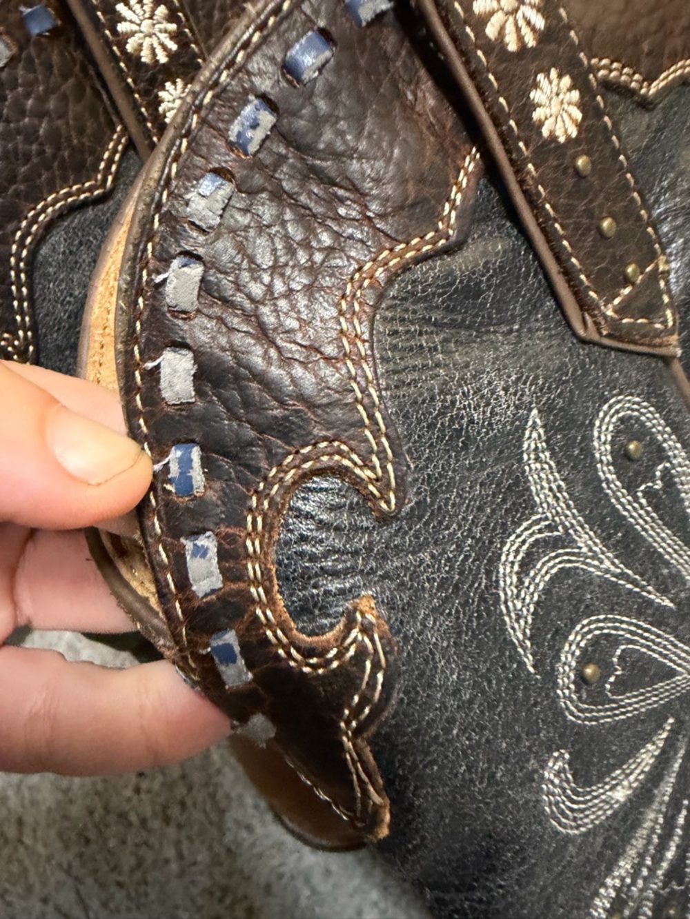 Ariat Daisy leather Western Boots Size 8.5 - Picture 9 of 13